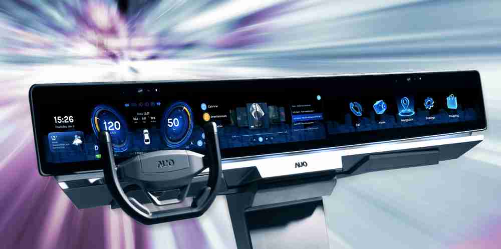 NG大舞台开拓前瞻显示技术创新应用，，，，结合优异整合设计能力，，，开发智能车载FIDM Plus一体化显示方案，，，，让驾驶操作与车内娱乐体验再进化